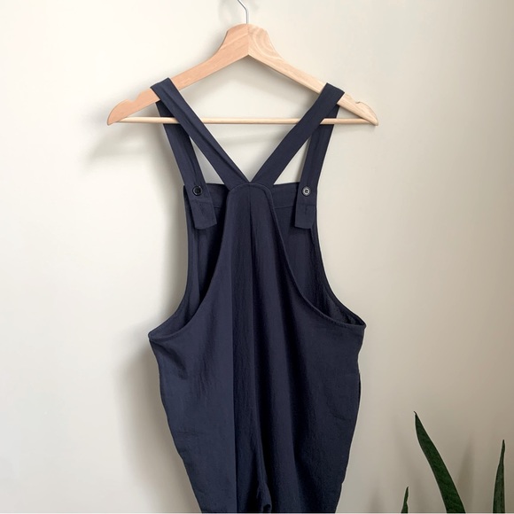 SHEIN, navy blue cotton poly blend romper with pockets in size S - Picture 6 of 12